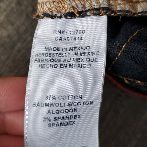 True Religion Slim Straight Black Wash Jeans - Picture 6 of 7